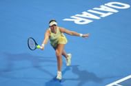 Paula Badosa at the 2024 Qatar TotalEnergies Open.